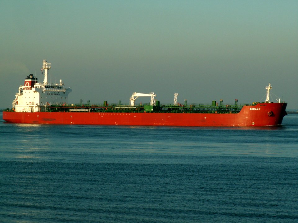 Ashley IMO 9228849 approaching Port of Rotterdam, Holland 09-Jan-2006