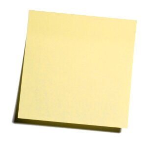 Adhesive note note list