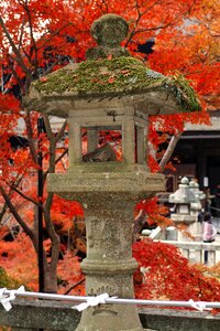 Stone lantern autumn japan