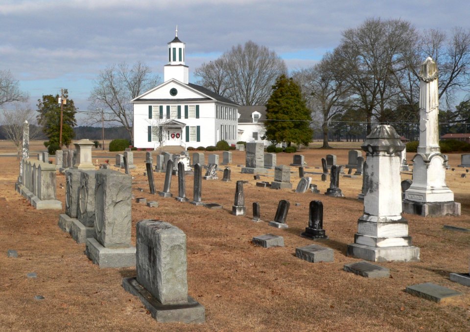 Ashpole Presbyterian (Rowland NC) from cemetery 1