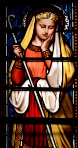 Ars-sur-Formans Basilique Vitrail 21102015 02 Sainte Reine