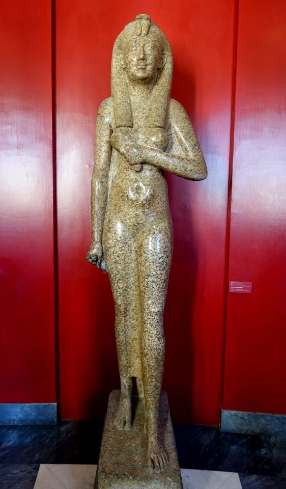 Arsinoe II, found in Rome, Horti Sallustiani, Ptolemaic Period, reign of Ptolemy II, 285-246 BC, granite - Museo Gregoriano Egizio - Vatican Museums - DSC00826