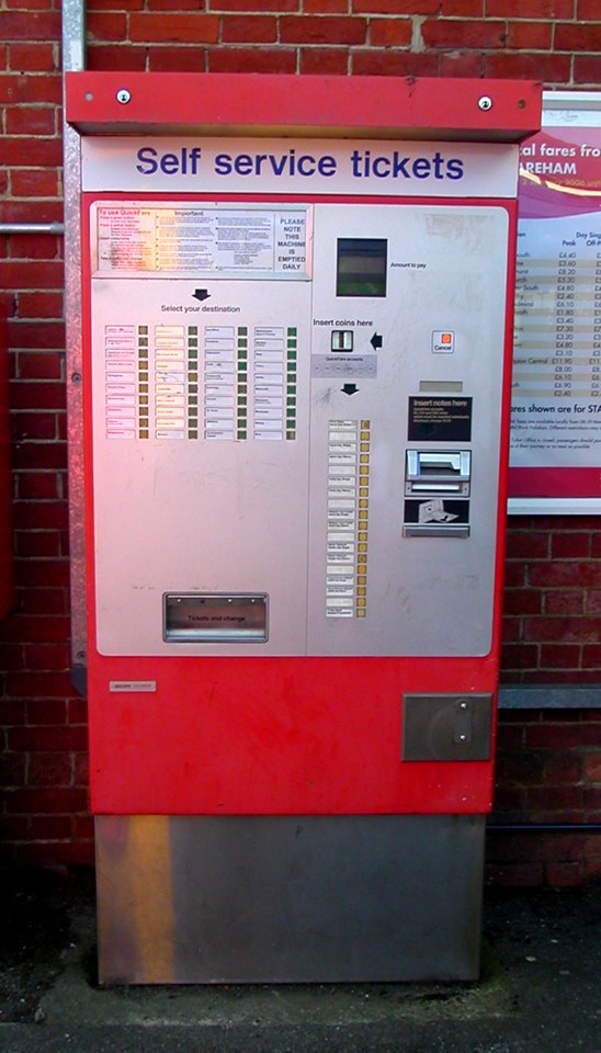 Ascom B8050 Quickfare Machine at Wareham Station (2006)