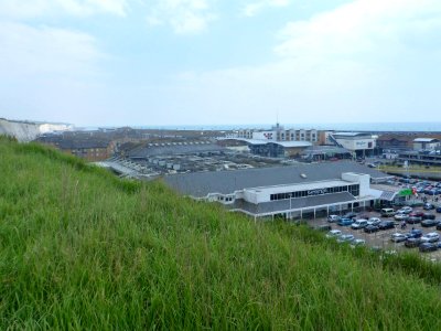 ASDA Superstore at Brighton Marina seen from Marine Drive, Brighton (May 2013) (1)