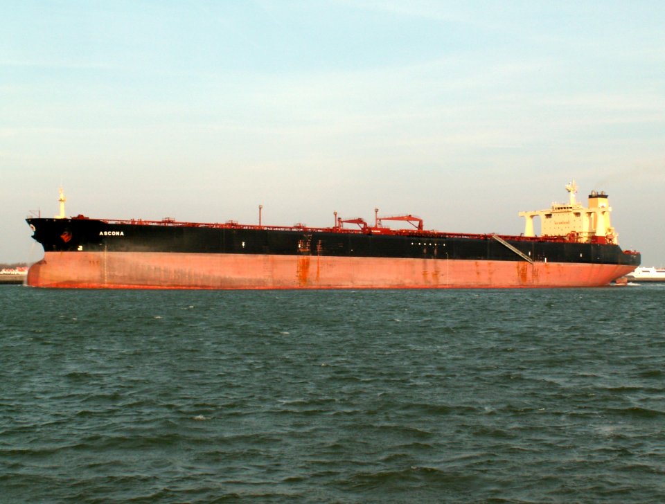 Ascona - IMO 9180891 - Callsign SZJZ p1 leaving Port of Rotterdam, Holland 24-Feb-2006