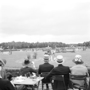 Ascot in Amsterdams Bos (Concours Hippique tgv 66 e Lustrum Amsterdamse stude, Bestanddeelnr 914-0865
