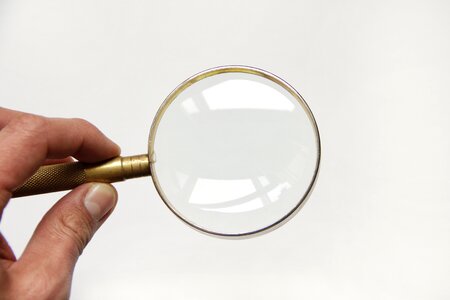 Magnifying search look photo