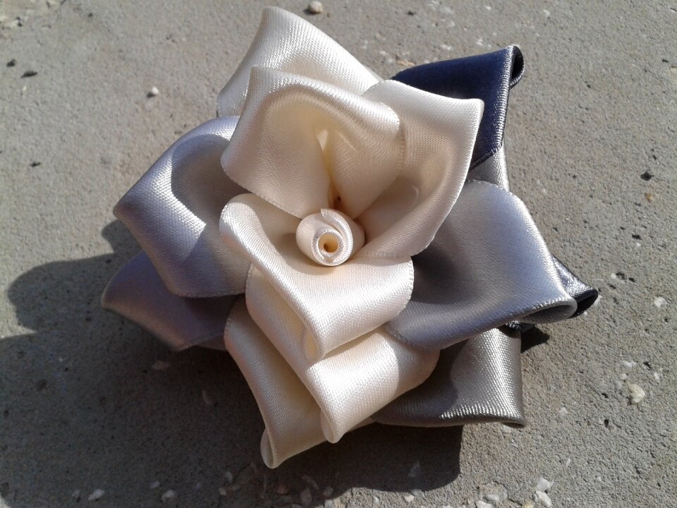 Silver bijou barrette