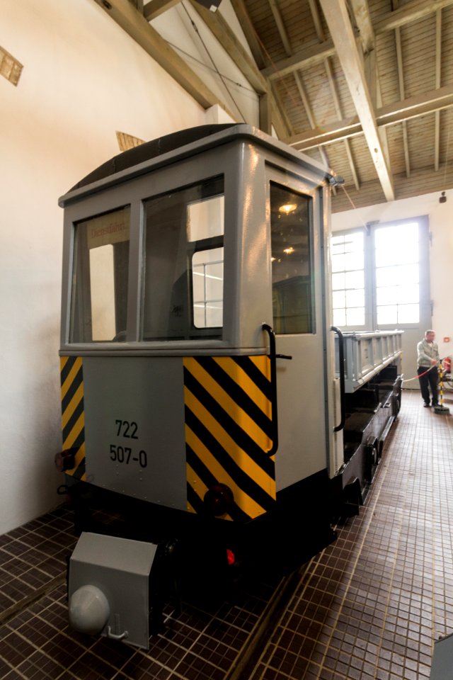 Asche-Transportwagen Muldenkipper 722 507-0 - Straßenbahnmuseum Dresden