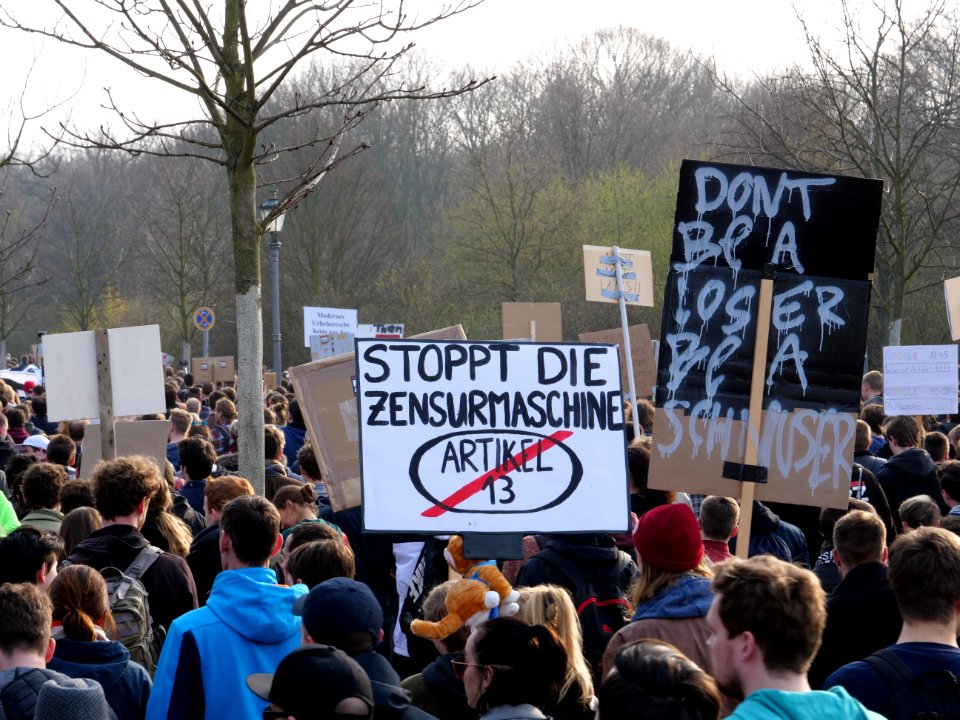 Article13 demonstration Berlin 94
