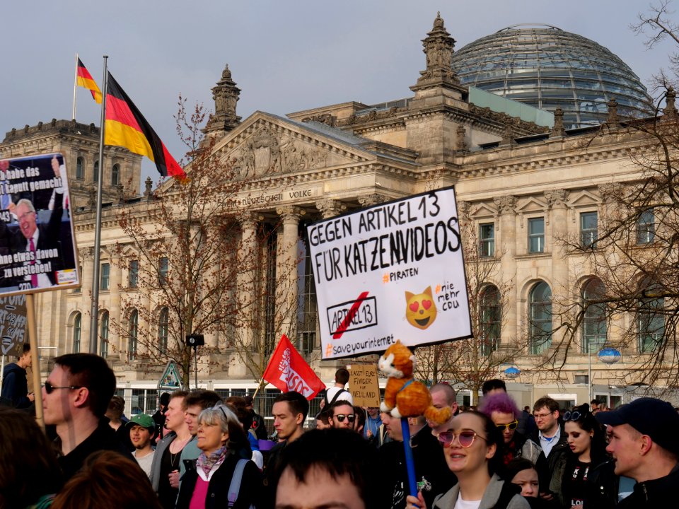 Article13 demonstration Berlin 90