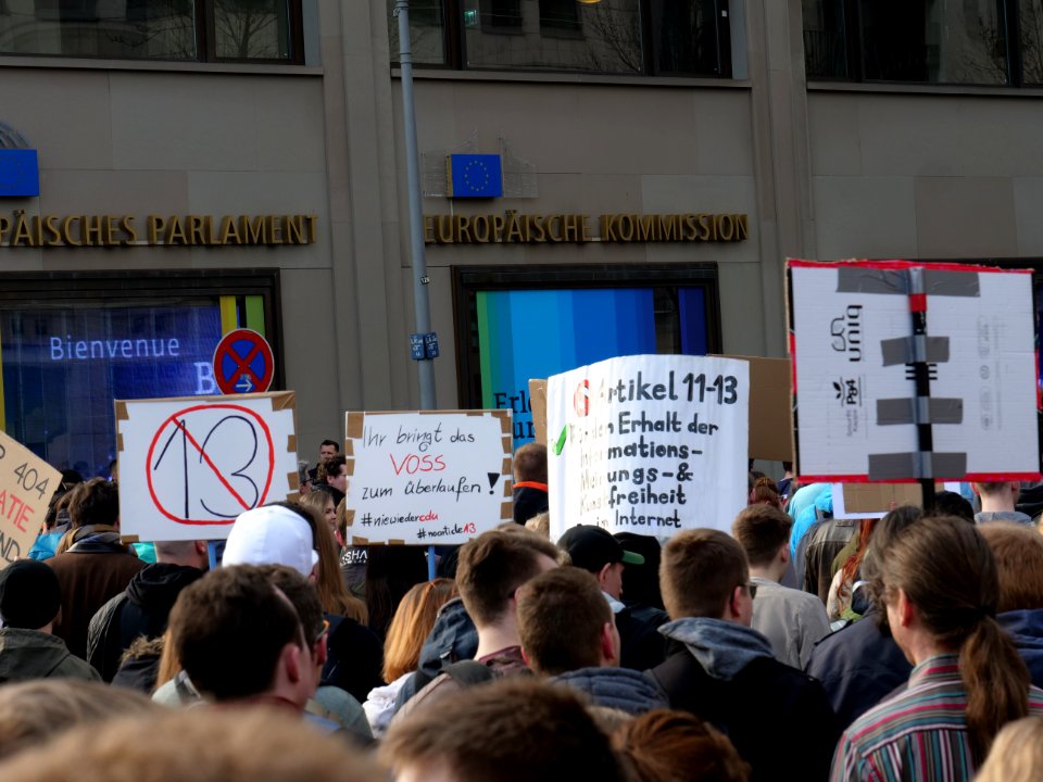 Article13 demonstration Berlin 82