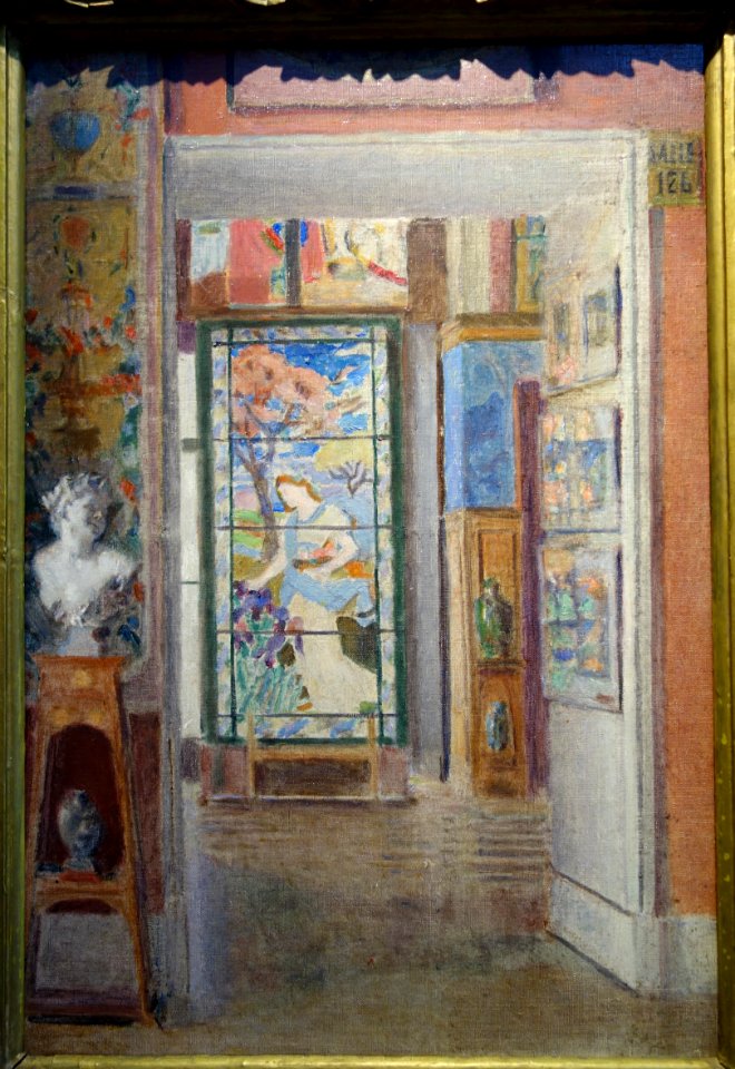 Arte Moderne by Eleanor Norcross, c. 1920, oil on canvas - Fitchburg Art Museum - DSC08886
