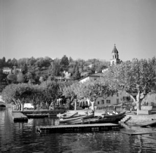 Ascona Haventje met boten en kerk, Bestanddeelnr 254-4817