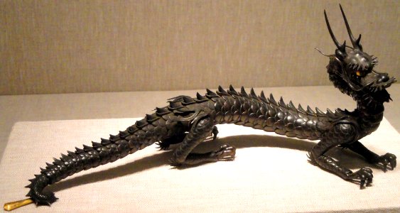 Articulated Dragon, c. 1880, Myochin School, Japan, wrought iron - Art Institute of Chicago - DSC00245