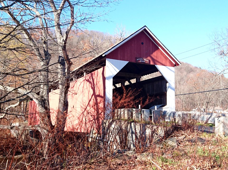 Arthur A. Smith Covered Bridge - east portal