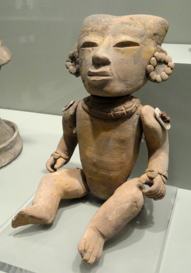 Articulated Human Figure, 150-300 AD, Teotihuacan culture, Central Mexico, earthenware with traces of post-fire white slip - Gardiner Museum, Toronto - DSC01122