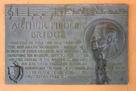 Arthur Fiedler Bridge plaque - Charles River Esplanade - Boston, MA - DSC02611
