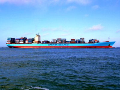 Arthur Maersk pic06 approaching Port of Rotterdam, Holland 08-Mar-2007