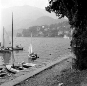 Ascona Haventje en waterkant met boom, Bestanddeelnr 254-4827