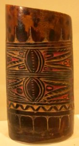 Armband, Papua New Guinea, hawksbill sea turtle shell, sennit and natural pigments, Honolulu Academy of Arts