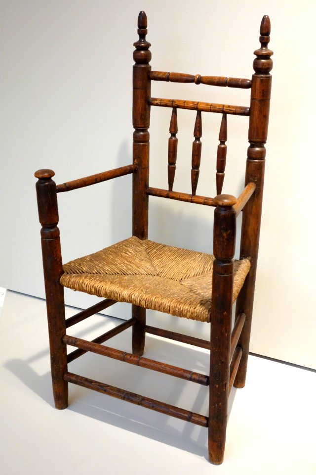 Armchair, Eastern Massachusetts, 1650-1690, maple and ash - Chazen Museum of Art - DSC02612