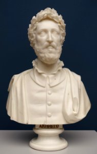 Ariosto by Lorenzo Nencini, before 1854, marble - Villa Vauban - Luxembourg City - DSC06421