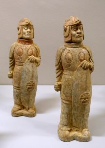 Armored warriors, China, Eastern Wei dynasty, 534-550 AD, ceramic - Linden-Museum - Stuttgart, Germany - DSC03593