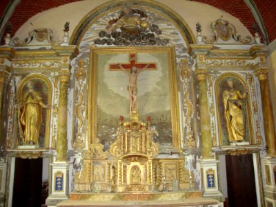 Ariagosse (Vidouze, Hautes-Pyr, Fr) Chapelle St.Jacques autel
