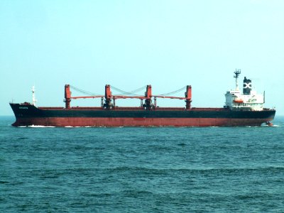 Arkadia IMO 8130667 leaving Port of Rotterdam, Holland 01-Jan-2005