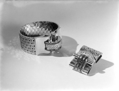 Armband en oorbellen met briljanten Van Cleef en Arpels, Bestanddeelnr 190-0852