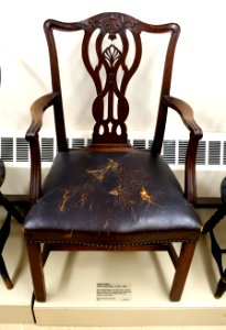 Armchair, Chippendale style, New England, 1755-1790 - Dedham Historical Society - Dedham Massachusetts - DSC04175
