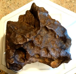 Arispe, Sonora, Mexico, 1896, iron, IC - Center for Meteorite Studies - Arizona State University - Tempe, AZ - DSC05858
