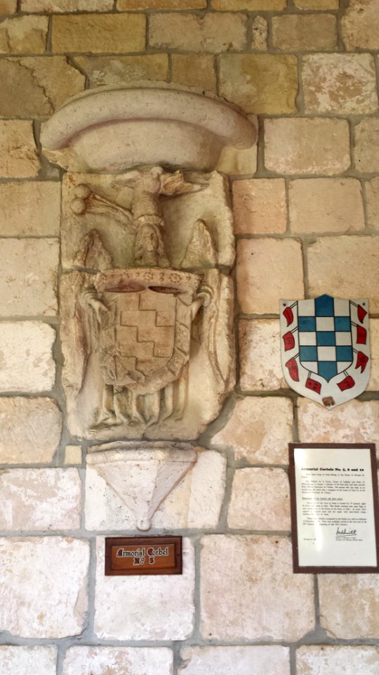 Armorial Corbel No. 05 - Ancient Spanish Monastery - St. Bernard de Clairvaux Church, Florida - 20150110 131046