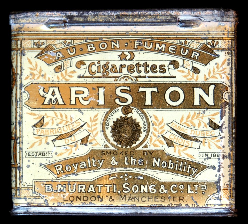 Ariston cigarettes tin