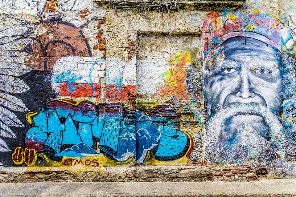 Street art graffiti wall graffiti art