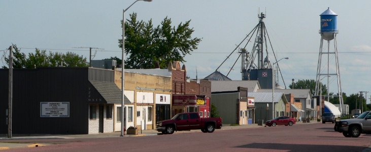 Armour, South Dakota, E side Main St S of 2nd St