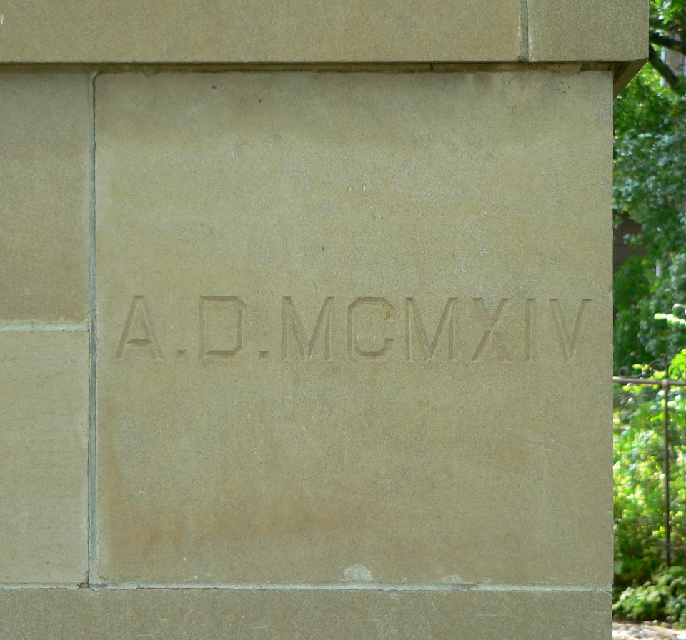 Armour, South Dakota, Carnegie library cornerstone