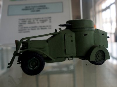 Armored car model in the Musée des Blindés, France, pic-2