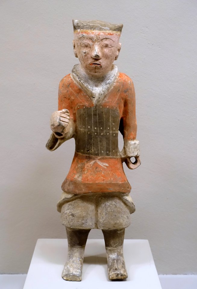 Armored warrior, China, Western Han dynasty, 206 BC to 8 AD, ceramic - Linden-Museum - Stuttgart, Germany - DSC03590