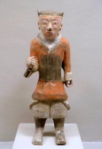 Armored warrior, China, Western Han dynasty, 206 BC to 8 AD, ceramic - Linden-Museum - Stuttgart, Germany - DSC03590