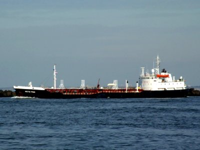Arctic Swan IMO 7005982 leaving Port of Rotterdam, Holland 21-Feb-2005