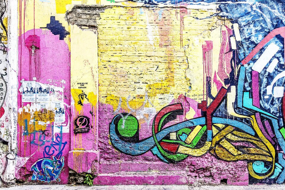 Street art graffiti wall graffiti art