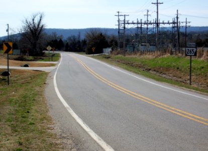 Arkansas Highway 265 in west Greenland