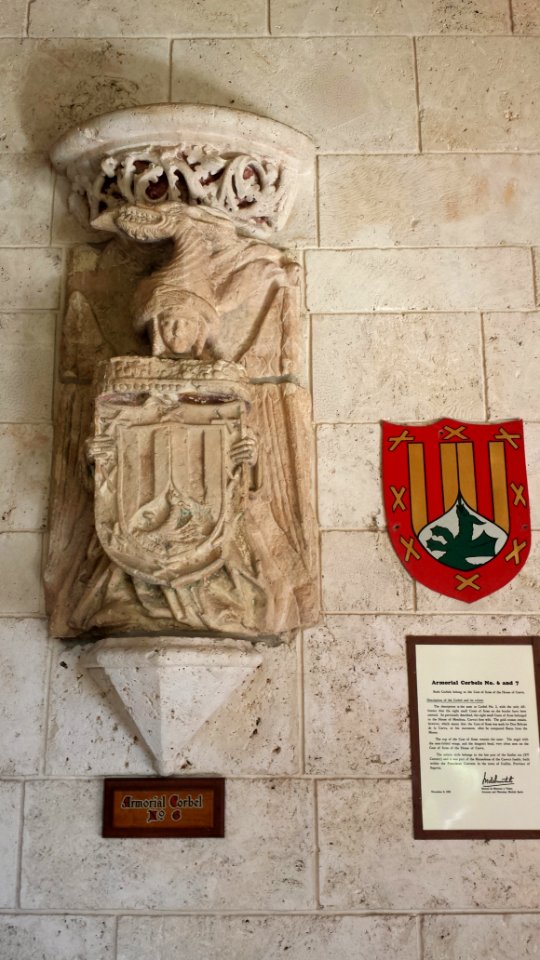 Armorial Corbel No. 06 - Ancient Spanish Monastery - St. Bernard de Clairvaux Church, Florida - 20150110 131358
