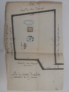 Archives du Rhône - Visites des vingt cimetières de la ville de Lyon et de ses Faubourgs, église Saint-Just, plan du cimetière