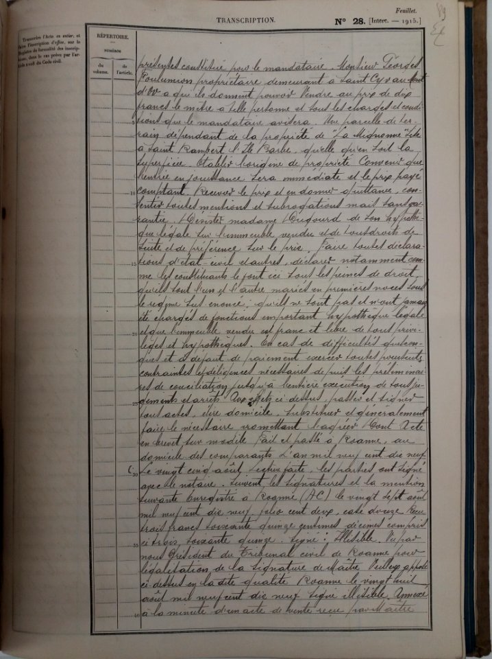 Archives départementales du Rhône - Cote 4Q6-1590 - Acte de vente Dugourd - Bachelard, page 8