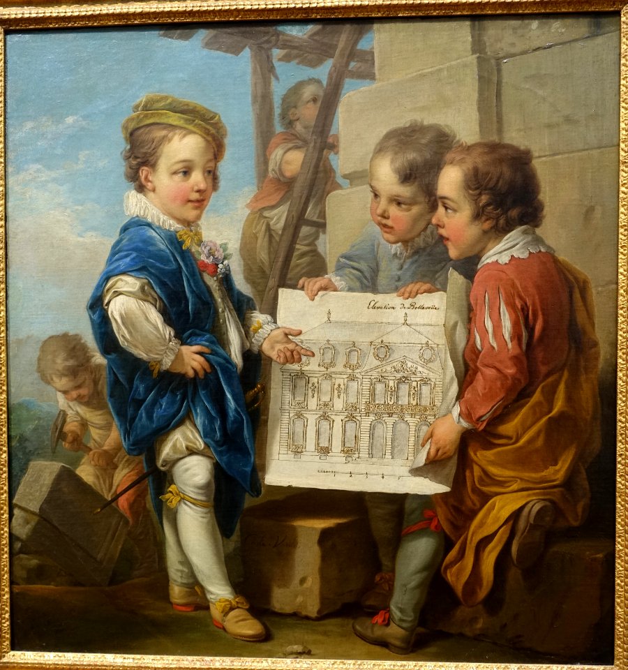 Architecture by Carle (Charles-Andre) Vanloo, French, 1753, oil on canvas - California Palace of the Legion of Honor - San Francisco, CA - DSC02748