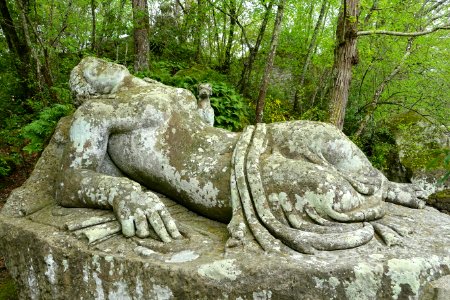 Armida (Sleeping nymph) - Parco dei Mostri - Bomarzo, Italy - DSC02597