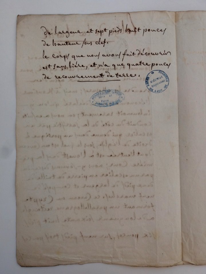 Archives du Rhône - Visites des vingt cimetières de la ville de Lyon et de ses Faubourgs, église de la Charité, rapport (2)